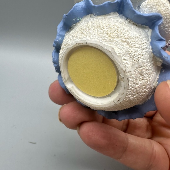 Charming Snowman Holiday Ornament in Blue and Pink - Picture 6 of 10